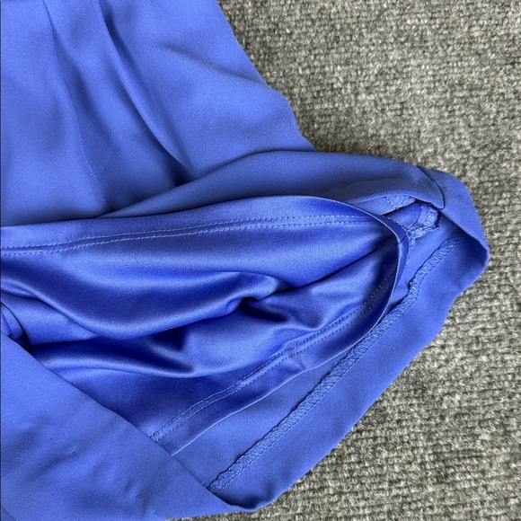 Express Blue Ruffled Jumpsuit - Picture 3 of 10